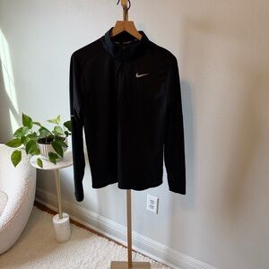 Nike Black Quarter-Zip Dri-FIT Top